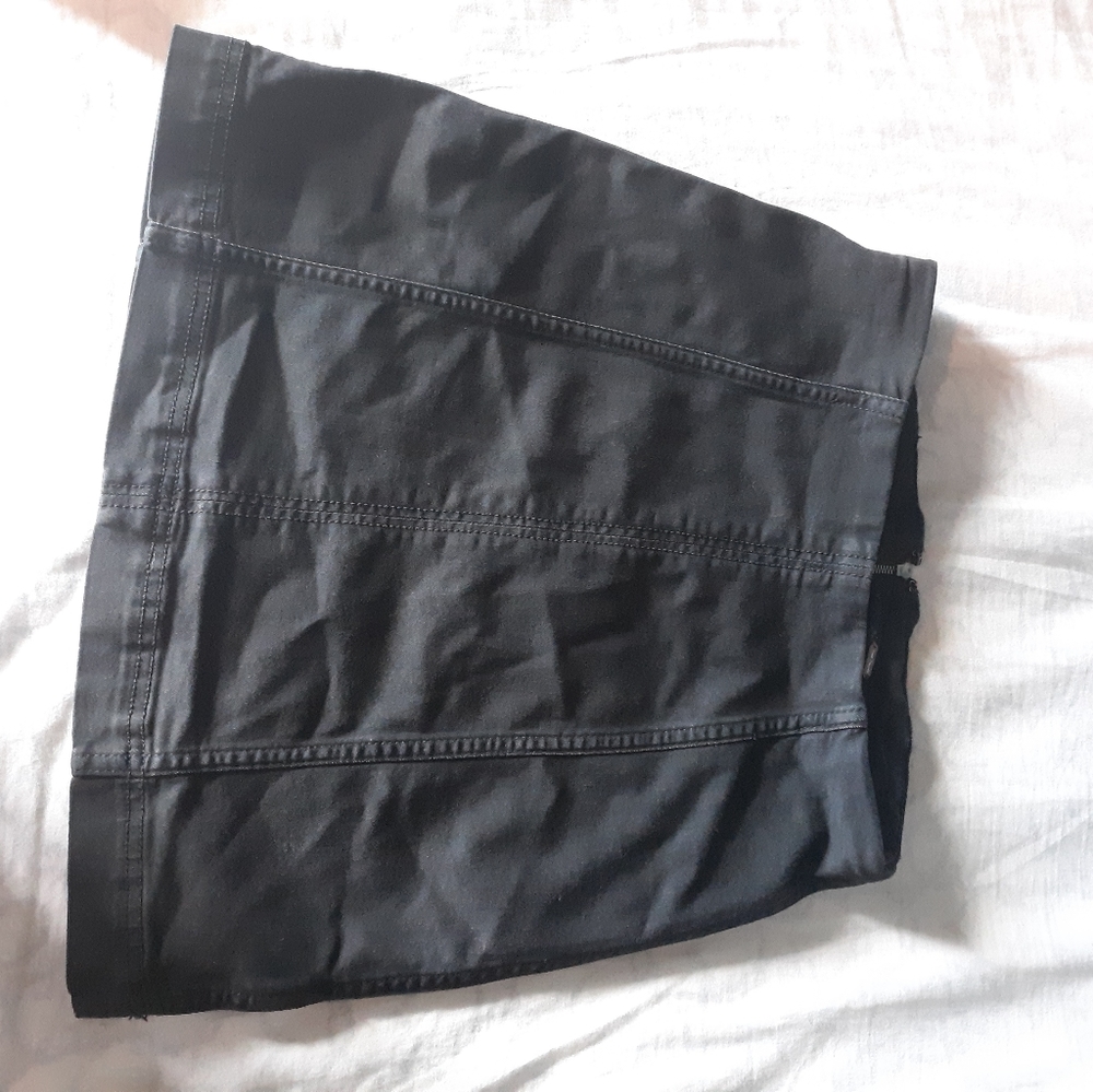 Free People Stretchy Denim Miniskirt